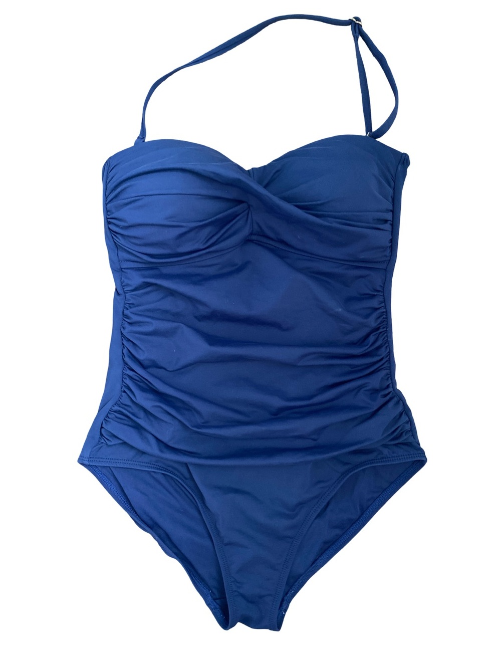 Ann Cole Blue One-Piece Ruched Swimsuit -6